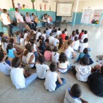 Funesa realiza palestra em escola sobre cuidados com a higiene pessoal - Fotos: Marcio Garcez/SES