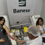 Baneseanos fazem doação de sangue para o Hemose - Fotos: Janaína Santos/Banese
