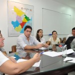 Lúcia Falcón recebe representantes da Unicoops - Fotos: Ascom/Sedurb