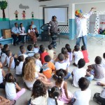 Funesa realiza palestra em escola sobre cuidados com a higiene pessoal - Fotos: Marcio Garcez/SES