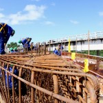 Travessas de sustentação do novo viaduto do Detran começam a ser feitas -