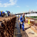 Travessas de sustentação do novo viaduto do Detran começam a ser feitas -