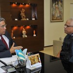 Déda recebe individualmente os seis novos coronéis da Polícia Militar -