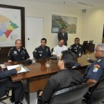 Déda recebe individualmente os seis novos coronéis da Polícia Militar -