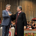 Déda recebe o Colar do Mérito Tobias Barreto na inauguração da sede do MPE - Fotos: Marcos Rodrigues/ASN