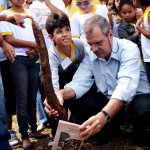 Plantio de Umbarana marca parceria entre Secult e Senac - Fotos de Ascom/Secult