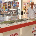 as maquetes ficarão expostas até a entrega do novo viaduto / Foto: Marcelle Cristinne/ASN
