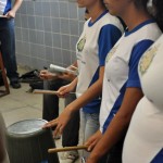 Ponto de Cultura de Itabaiana difunde a música com projetos inovadores - Até garrafas de refrigerante vira instrumentos nas mãos da criançada / Fotos: Fabiana Costa / Secult