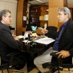 Déda confirma presença na inauguração da nova sede do MPE - O governador Marcelo Déda e o procuradorgeral do Ministério Público do Estado