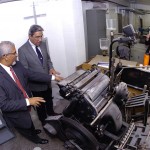 Déda participa das comemorações dos 117 anos da Imprensa Oficial de SE - O governador Marcelo Déda e o presidente da Segrase