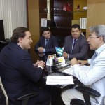 Déda reúnese com representantes de grupos empresariais  - O governador Marcelo Déda e os representantes do Ministério do Desenvolvimento