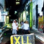 Alunos de oficina realizam intervenção no centro da capital  - O artista plástico Bruno Monteiro