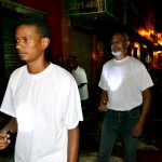 Alunos de oficina realizam intervenção no centro da capital  - O artista plástico Bruno Monteiro