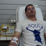 População aprova coleta externa de doação de sangue do Hemose - O universitário Vando Nascimento de Jesus