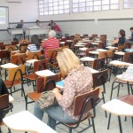Educação realiza encontro pedagógico com professores de língua portuguesa - A professora Rosa Barreto / Fotos: Juarez Silveira/Seed