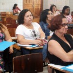 Educação realiza encontro pedagógico com professores de língua portuguesa - A professora Rosa Barreto / Fotos: Juarez Silveira/Seed