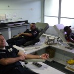 Militares do curso de sargento da Polícia Militar contribuem com doação de sangue - Fotos: Ascom/FSPH