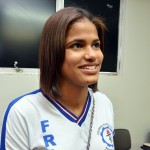 Alunos recebem prêmio do Concurso de Redação sobre o PréSal - A estudante Ana Vanessa dos Santos