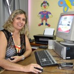 Biblioteca Infantil estimula o gosto pela leitura entre as crianças  - A aluna Carolina Cristina Barbosa