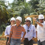 realizou uma visita técnica para acompanhar o avanço das obras