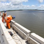 realizou uma visita técnica para acompanhar o avanço das obras