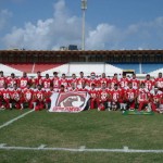 Seel apoia primeiro jogo de futebol americano disputado no 'Batistão' -