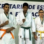 Alunos da rede estadual ganham medalha de ouro no karatê  - Fotos: Juarez Silveira/Seed