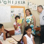 Secretária adjunta visita escolas em Nossa Senhora do Socorro - A secretária conversa com equipe diretiva da E.E. João Arlindo de Jesus / Fotos: Juarez Silveira/Seed