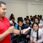 Mais de 200 alunos de escolas públicas participam de encontro sobre saúde   - Fotos: Juarez Silveira/Seed