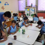 Crianças aprendem técnicas de conservação de livros  - Fotos: Fabiana Costa / Secult