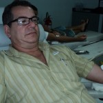 Hemocentro de Sergipe recebe doação de servidores da Emgetis - O doador Francisco Navarro  Fotos: Ascom/FSPH