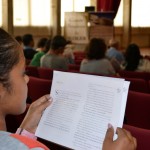 Estudantes de Poço Verde participam da Roda de Leitura  - Cerca de 30 estudantes estiveram presentes na Roda desta terçafeira / Fotos: Ascom/Secult