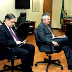 Jackson pede ao ministro Edison Lobão prioridade na instalação de novos poços de petróleo no Estado -