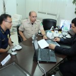 Secretário recebe visita de representantes da Polícia Rodoviária Federal de Sergipe - Fotos: Ascom/ Sedetec