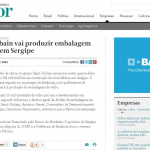 Valor Econômico destaca instalação da fábrica de embalagem de vidro em SE - Imagem: Reprodução