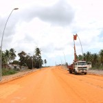 Ponte Gilberto Amado recebe pavimentação asfáltica - Fotos: Mario Sousa / Seinfra