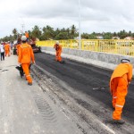 Ponte Gilberto Amado recebe pavimentação asfáltica - Fotos: Mario Sousa / Seinfra