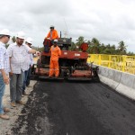 Ponte Gilberto Amado recebe pavimentação asfáltica - Fotos: Mario Sousa / Seinfra