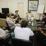 Jackson Barreto realiza audiências e recebe o exgovernador Albano Franco - Fotos: Marcos Rodrigues/ASN