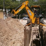 Obras de esgotamento sanitário na Farolândia estão 60% concluídas - Fotos: Ascom/Deso
