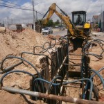 Obras de esgotamento sanitário na Farolândia estão 60% concluídas - Fotos: Ascom/Deso