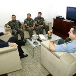 Jackson Barreto recebe comandante da 6ª Região Militar - Fotos: Victor Ribeiro/ASN