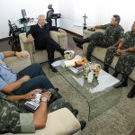 Jackson Barreto recebe comandante da 6ª Região Militar - Fotos: Victor Ribeiro/ASN