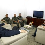 Jackson Barreto recebe comandante da 6ª Região Militar - Fotos: Victor Ribeiro/ASN