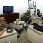 Jackson Barreto recebe comandante da 6ª Região Militar - Fotos: Victor Ribeiro/ASN