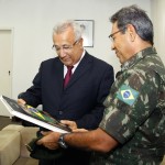 Jackson Barreto recebe comandante da 6ª Região Militar - Fotos: Victor Ribeiro/ASN