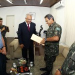 Jackson Barreto recebe comandante da 6ª Região Militar - Fotos: Victor Ribeiro/ASN