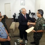 Jackson Barreto recebe comandante da 6ª Região Militar - Fotos: Victor Ribeiro/ASN