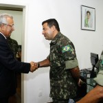 Jackson Barreto recebe comandante da 6ª Região Militar - Fotos: Victor Ribeiro/ASN