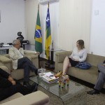 Governador em exercício recebe a vicecônsul dos EUA